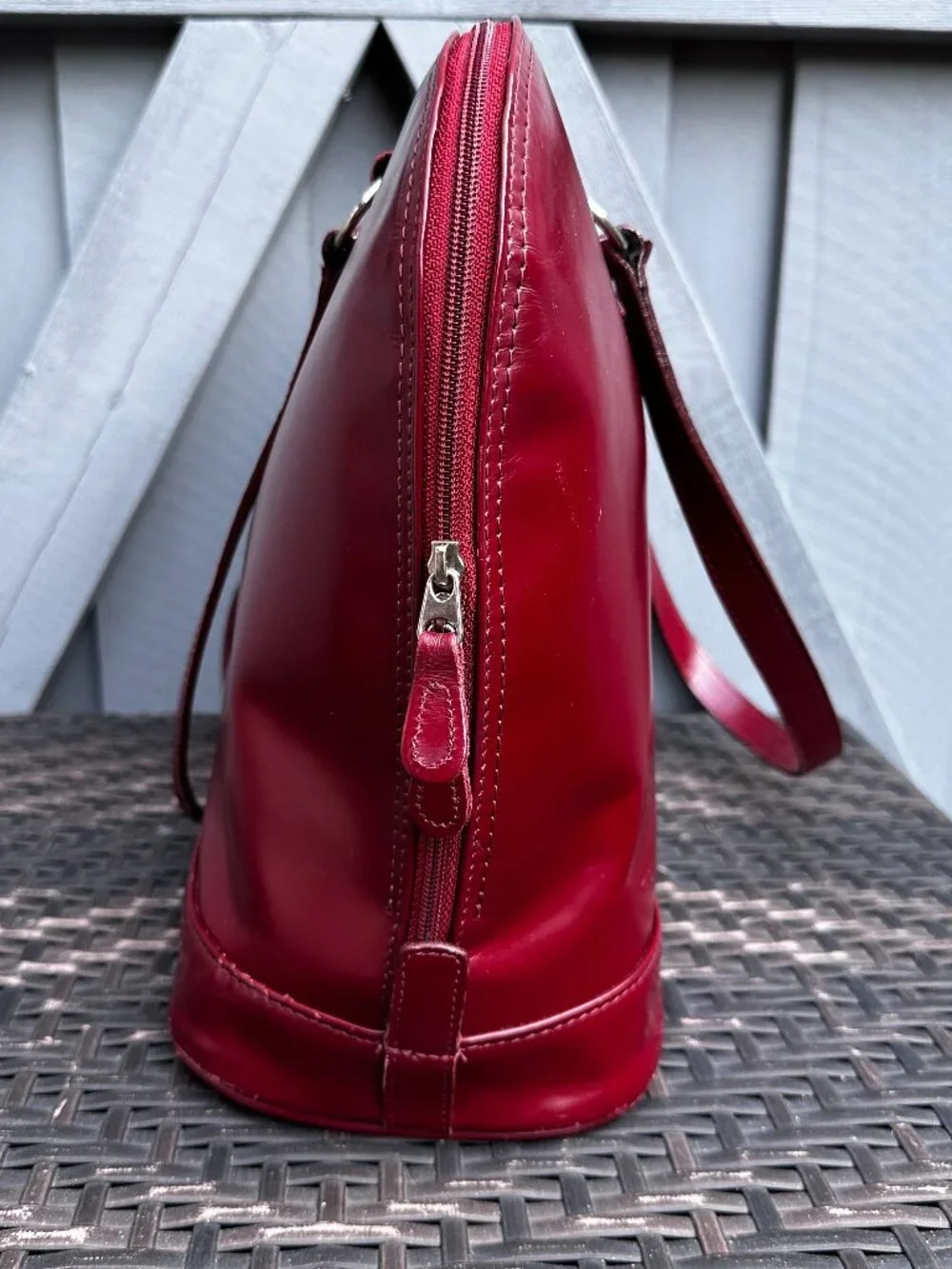 Korchmar Burgundy Top Grain Leather 15